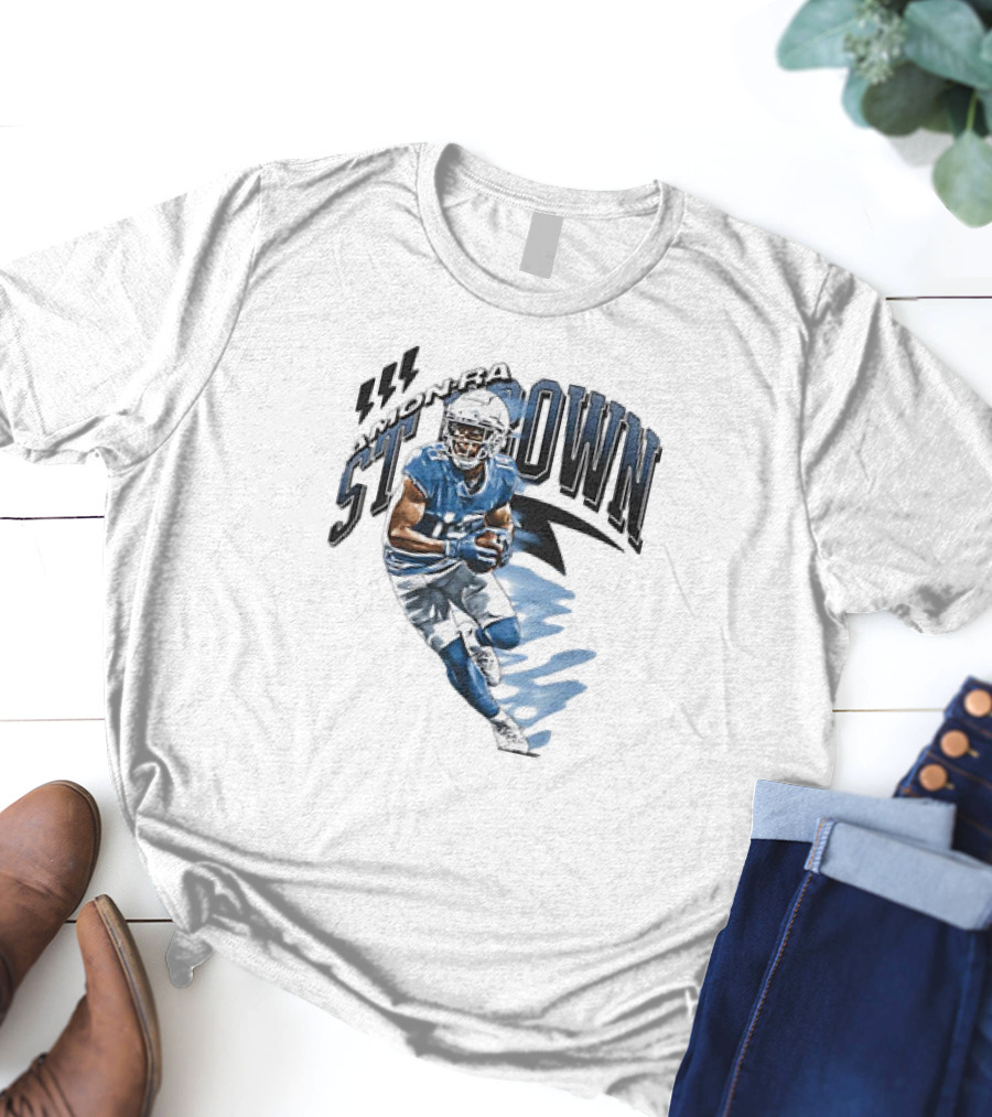 Amon-Ra St. Brown Detroit Lions NFL Football Retro Vintage T-Shirt