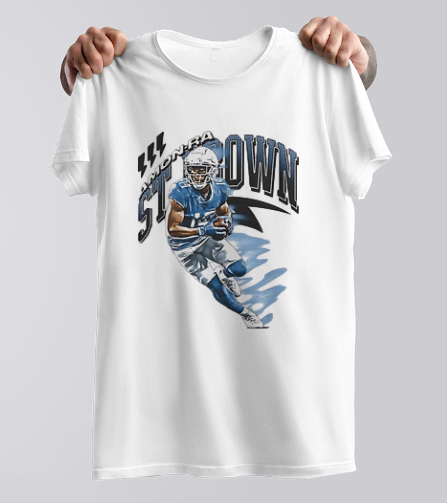 Amon-Ra St. Brown Detroit Lions NFL Football Retro Vintage T-Shirt