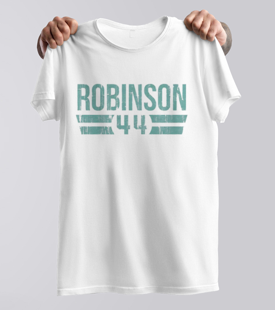 Robinson 44 Vintage Miami Dolphins NFL Football Font T-Shirt