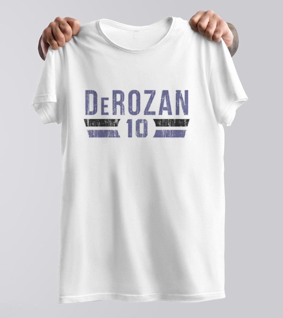 DeMar DeRozan 10 NBA Vintage Basketball Font T-Shirt