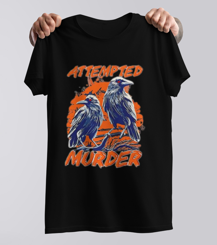 Attempted Murder Vintage Ravens T-Shirt