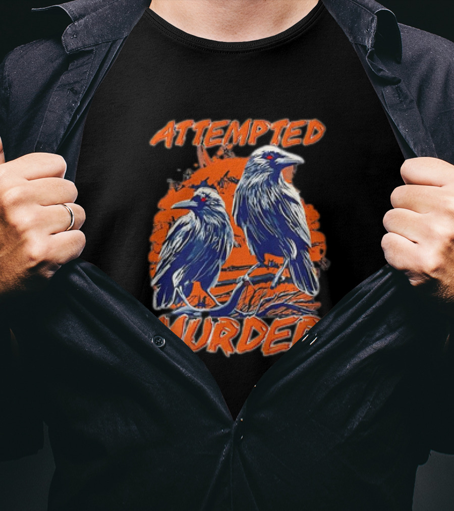 Attempted Murder Vintage Ravens T-Shirt