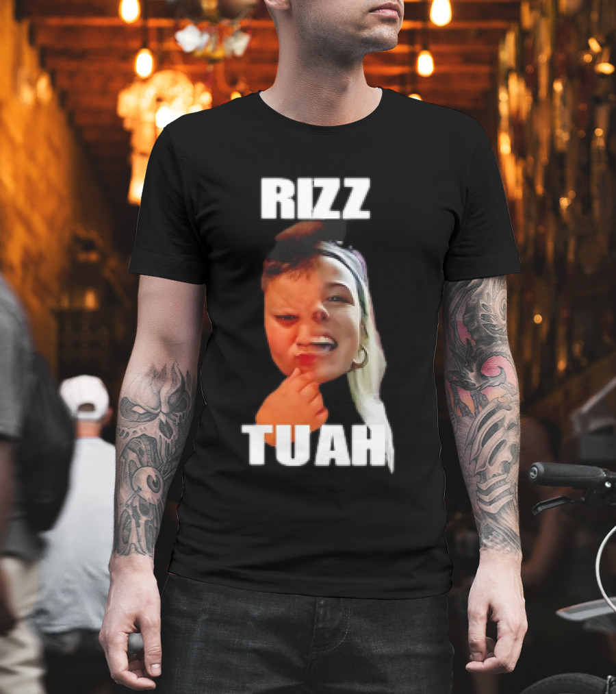 Rizz Tuah Hawk Rizzler Face Mashup T-Shirt