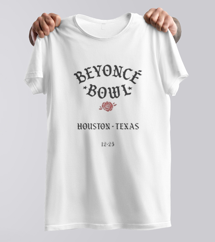 Beyonce Bowl Houston Texas 12:25 Rose T-Shirt