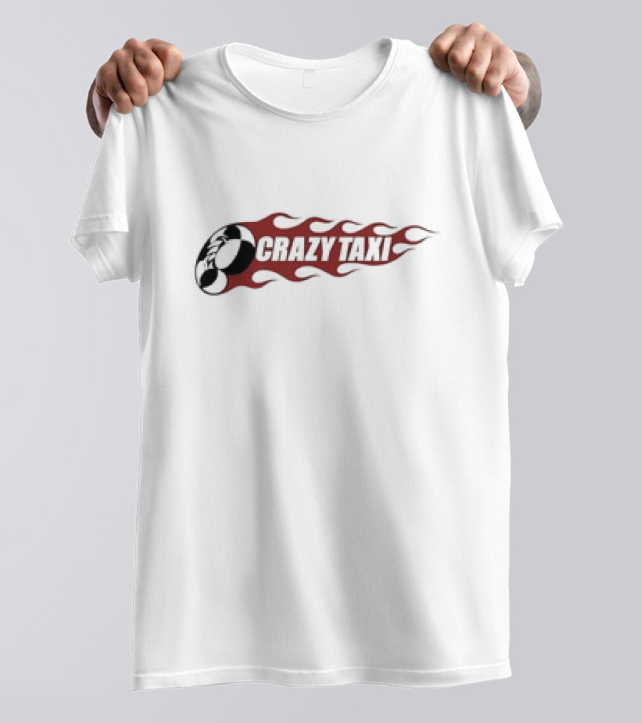 Crazy Taxi Logo Flame T-Shirt