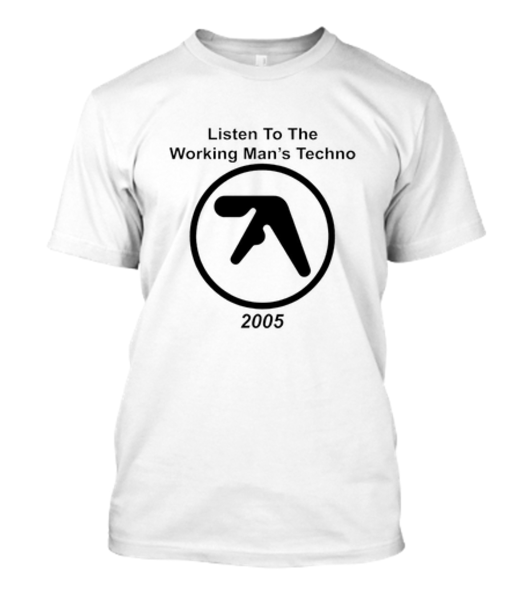 Listen To The Working Man’s Techno Aphex Twin Logo 2005 T-Shirt