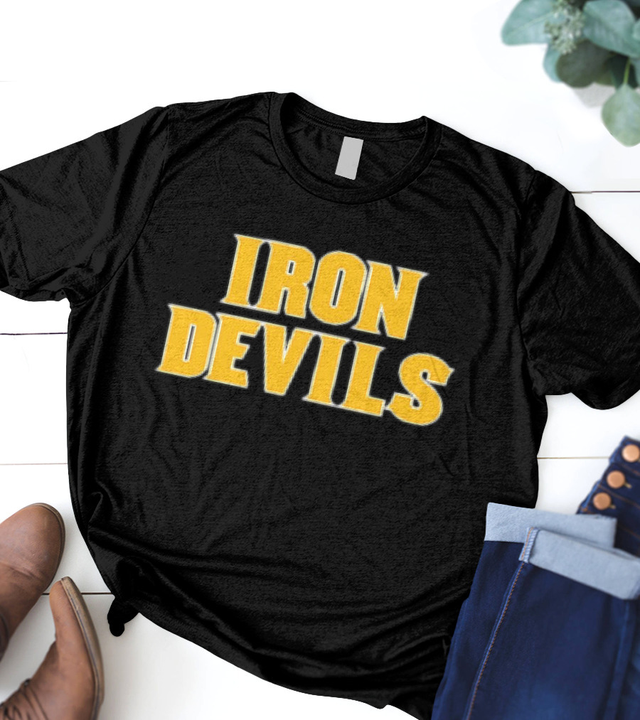 ASU Iron Devils Team Symbol Iconic Yellow T-Shirt