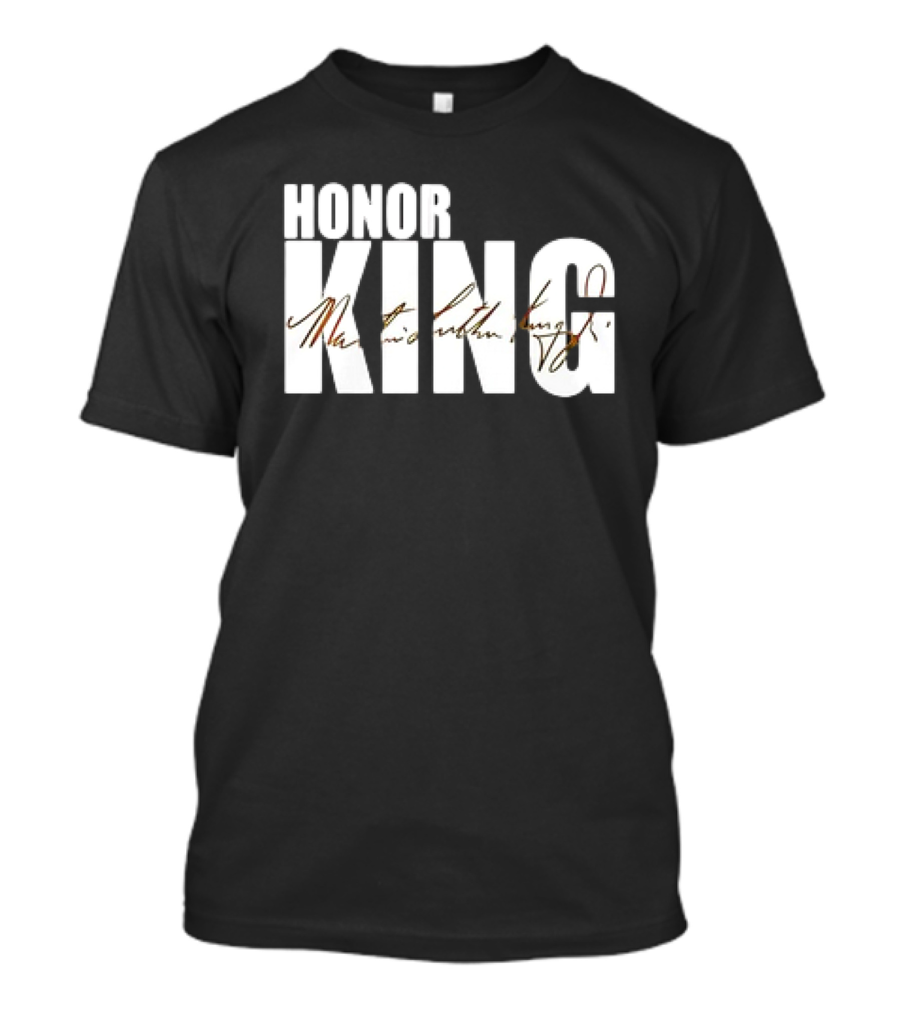 HONOR KING Dallas Mavericks 2025 Martin Luther King Day Signature T-Shirt