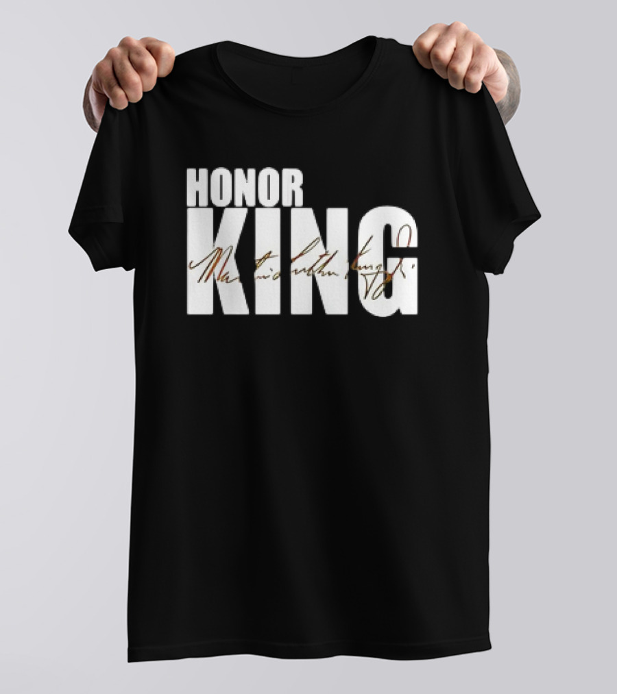 HONOR KING Dallas Mavericks 2025 Martin Luther King Day Signature T-Shirt