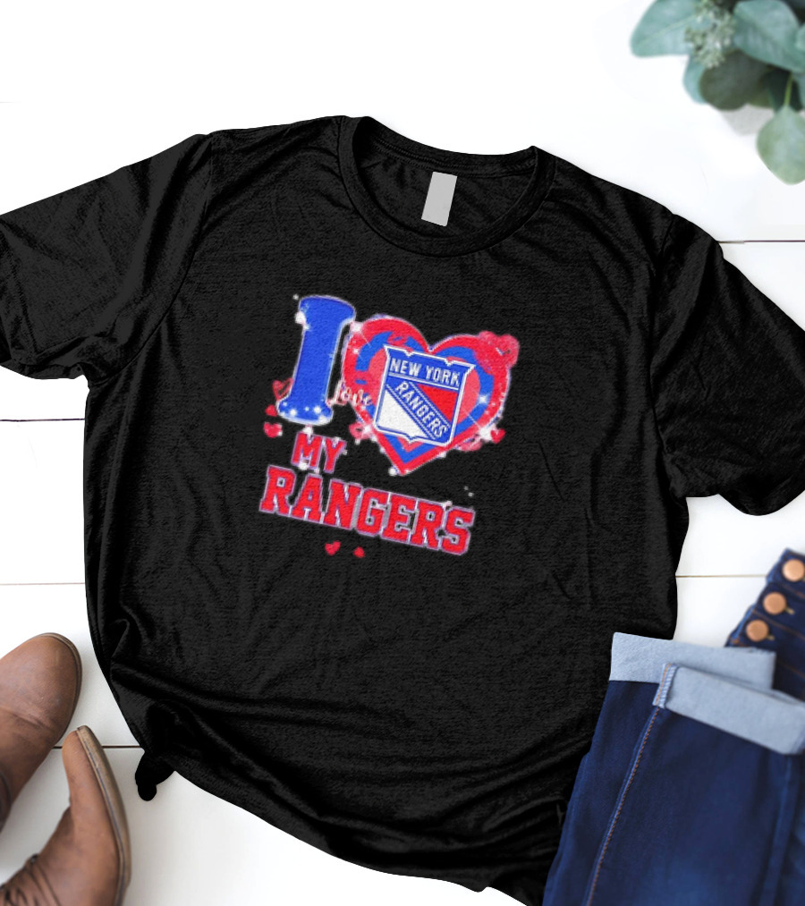 I Love My New York Rangers Heart T-Shirt