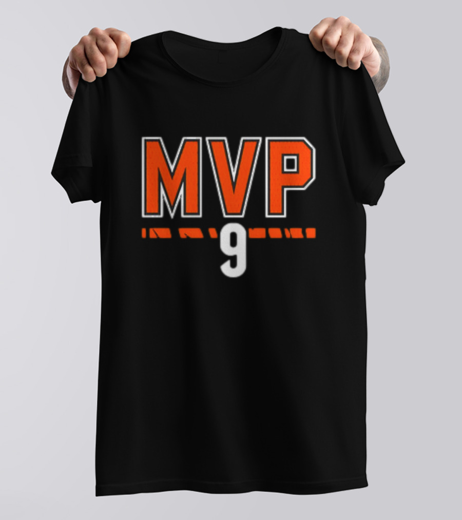 Joe Burrow MVP 9 Cincinnati Bengals NFL Football T-Shirt