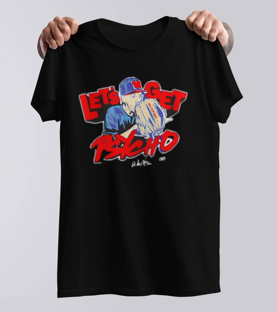Let's Get Psycho Baseball Vintage Pitcher MLB T-Shirt