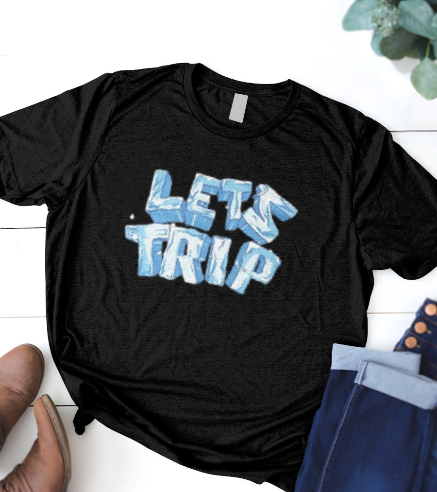 LET'S TRIP ICE BLOCK LETTERING T-Shirt