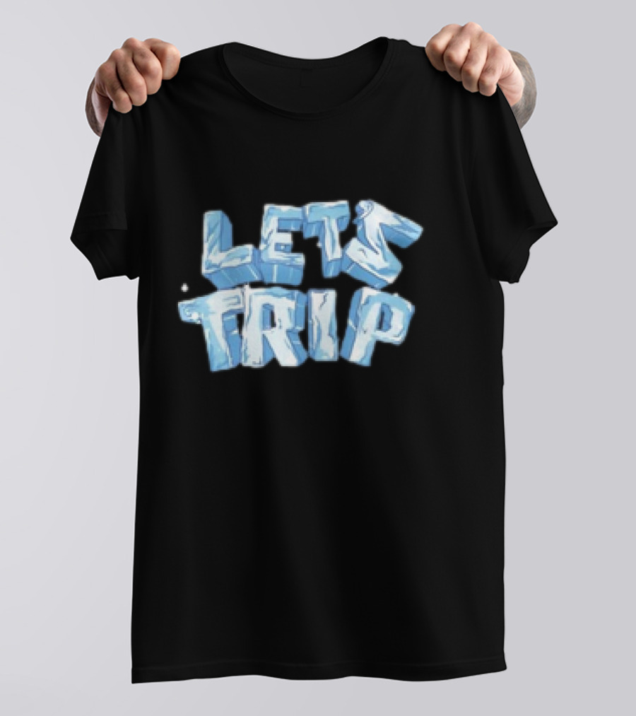 LET'S TRIP ICE BLOCK LETTERING T-Shirt