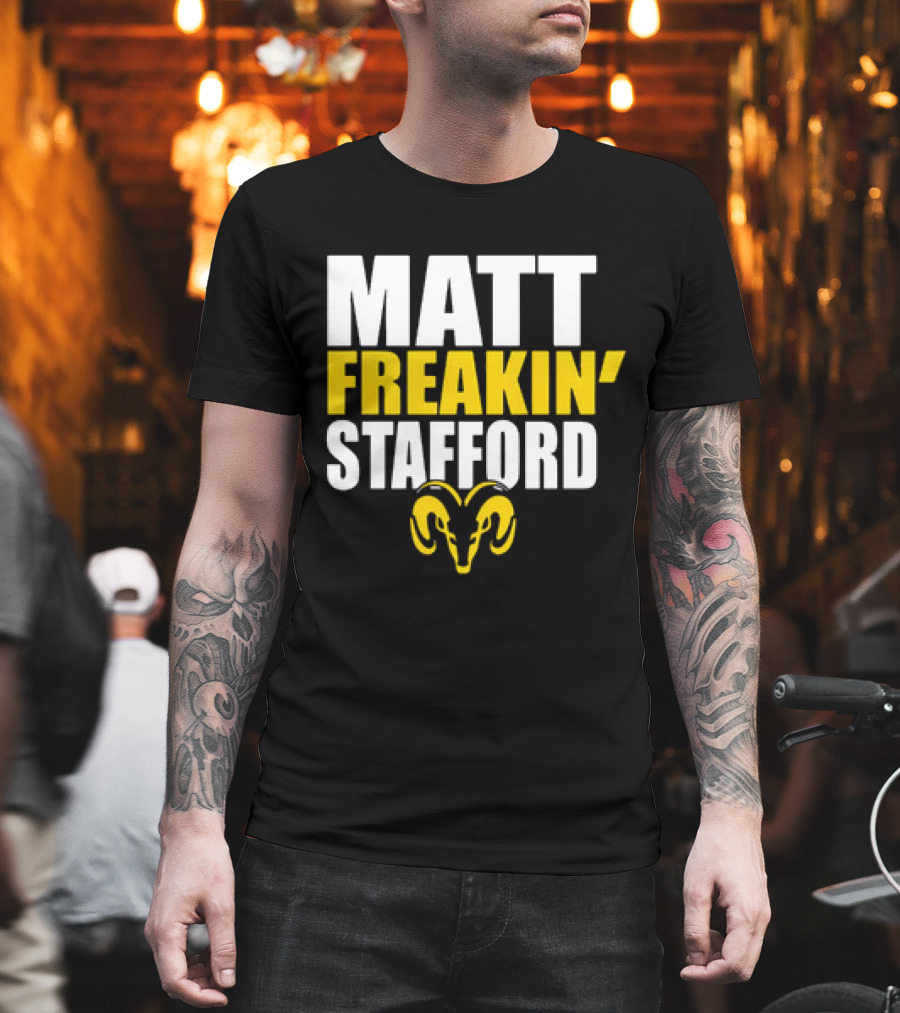 Los Angeles Rams Matt Freakin’ Stafford Iconic Ram T-Shirt