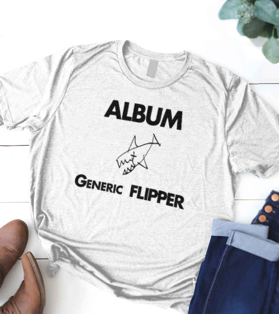 Album Generic Flipper Shark Sketch T-Shirt