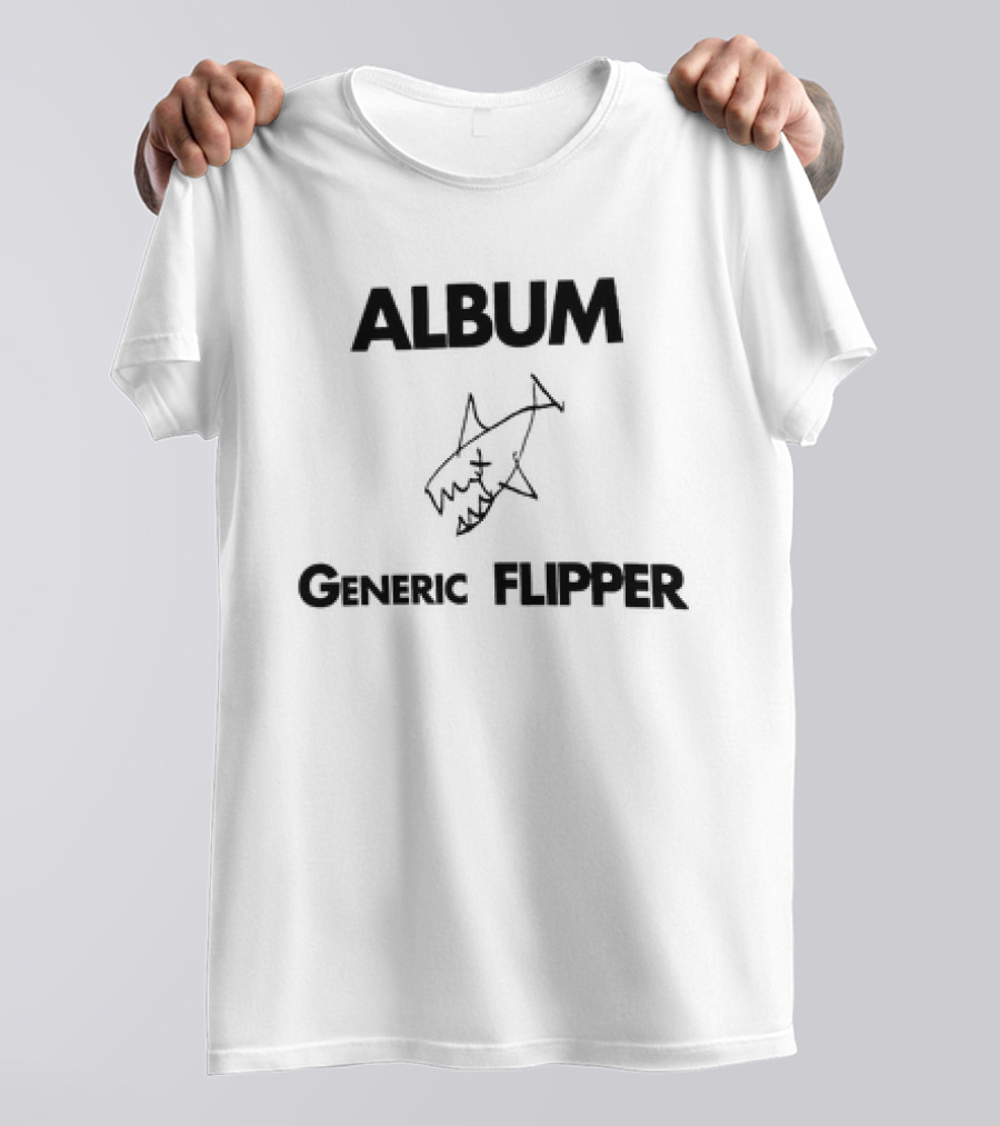 Album Generic Flipper Shark Sketch T-Shirt