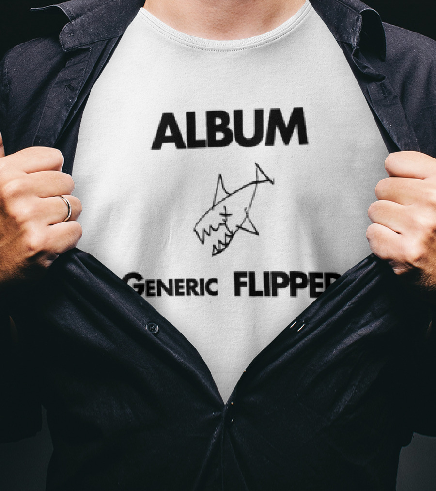 Album Generic Flipper Shark Sketch T-Shirt