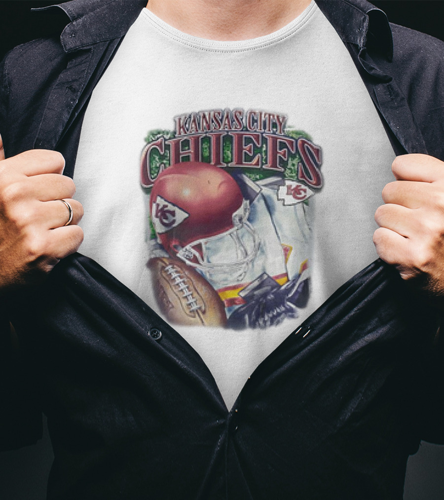 Kansas City Chiefs Helmet Football NFL KC Chiefs Est 1960 T-Shirt