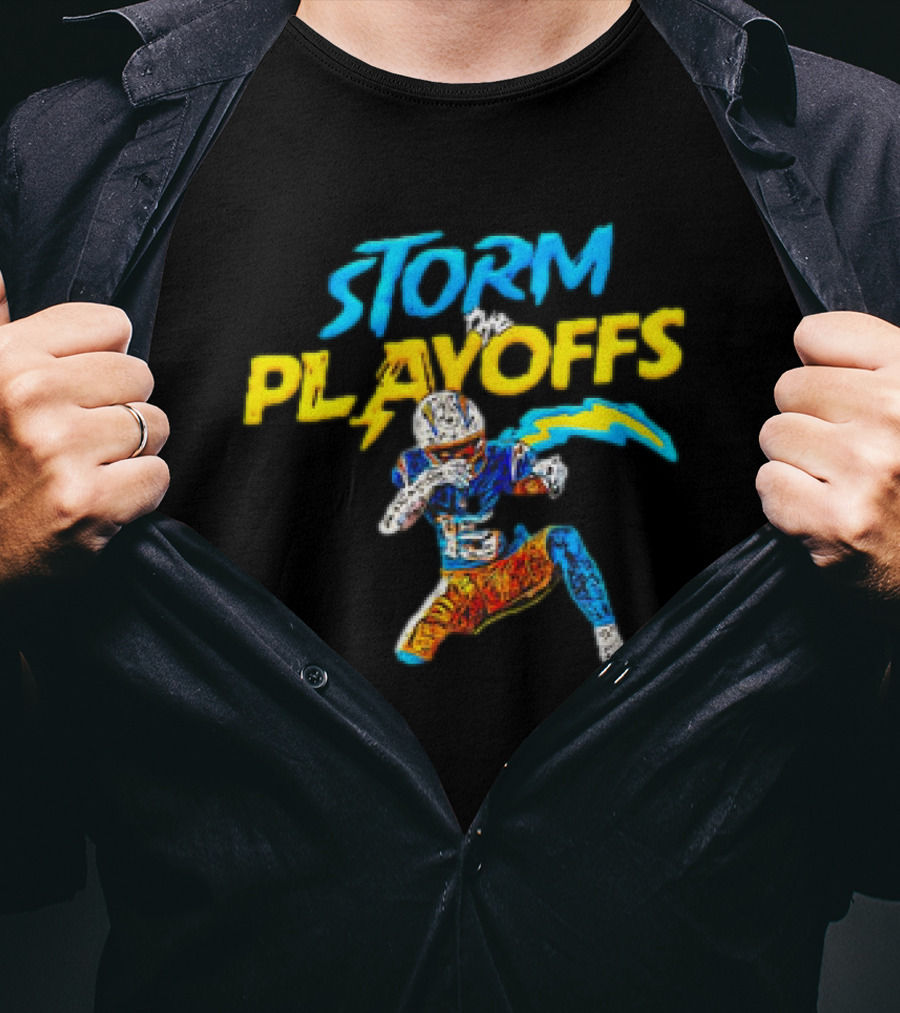Storm The Playoffs Los Angeles Rams Demarcus Robinson Football T-Shirt