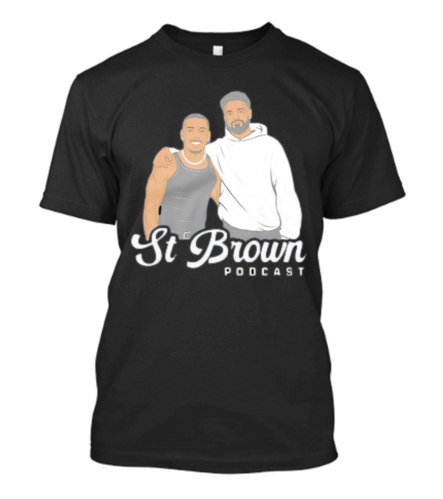 St Brown Podcast Cartoon T-Shirt