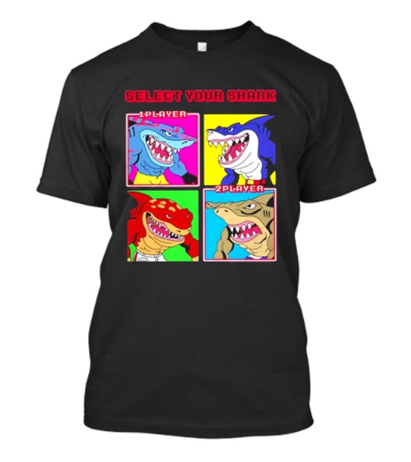 Street Sharks Select Your Shark Player Screen T-Shirt