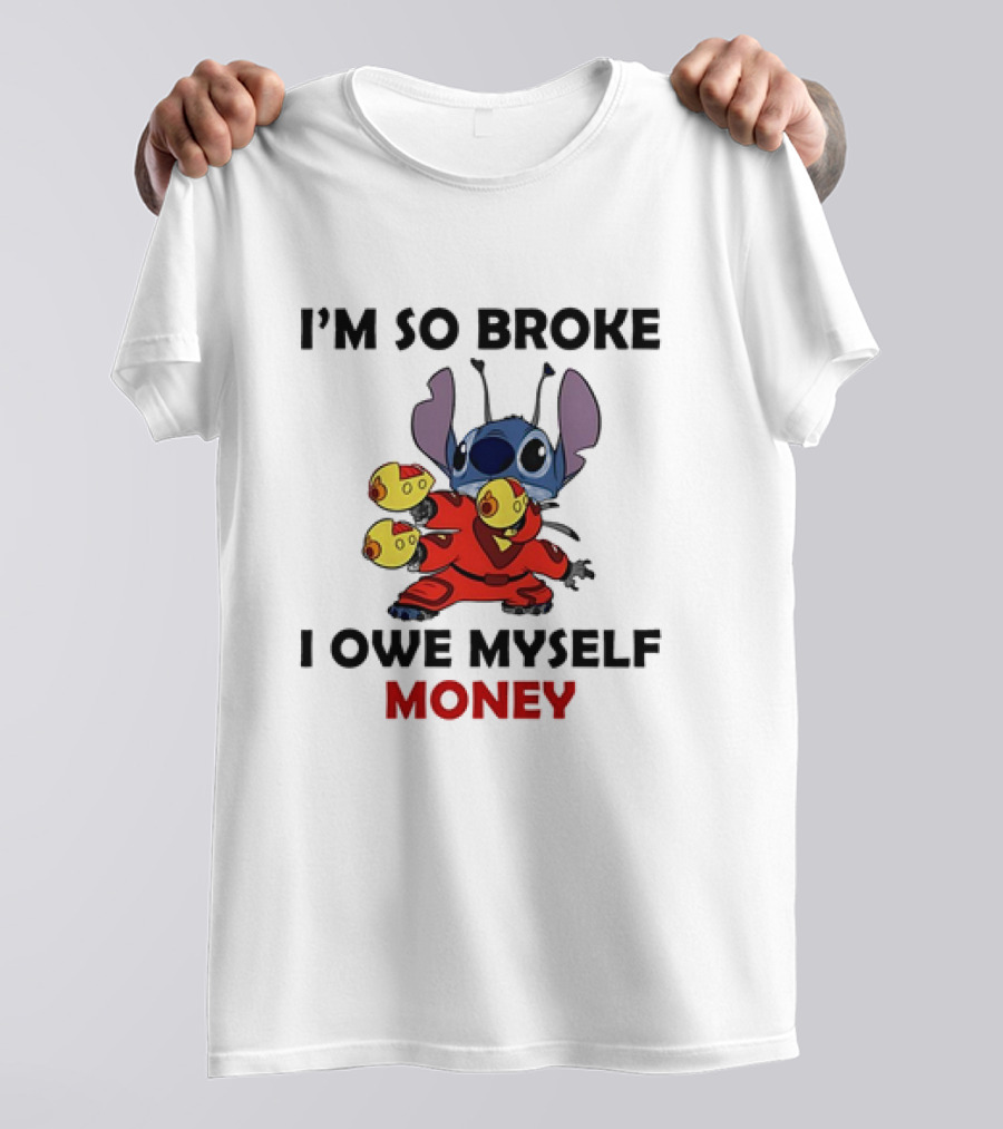I’m So Broke I Owe Myself Money Stitch Collecting Rubber Duckies T-Shirt