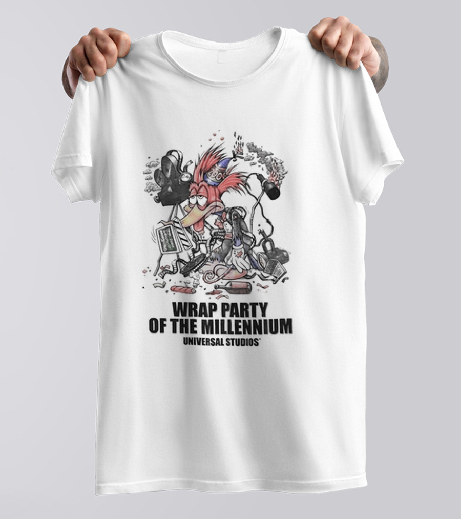 WRAP PARTY OF THE MILLENNIUM UNIVERSAL STUDIOS 2000 WOODY WOODPECKER T-Shirt
