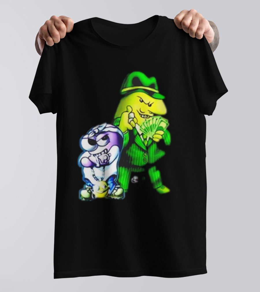 Cool Gangsta Friends Smiling Money Holders T-Shirt