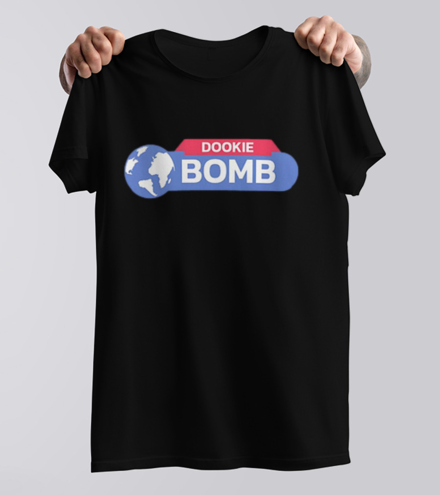 Dookie Bomb Earth Cartoon Planet T-Shirt