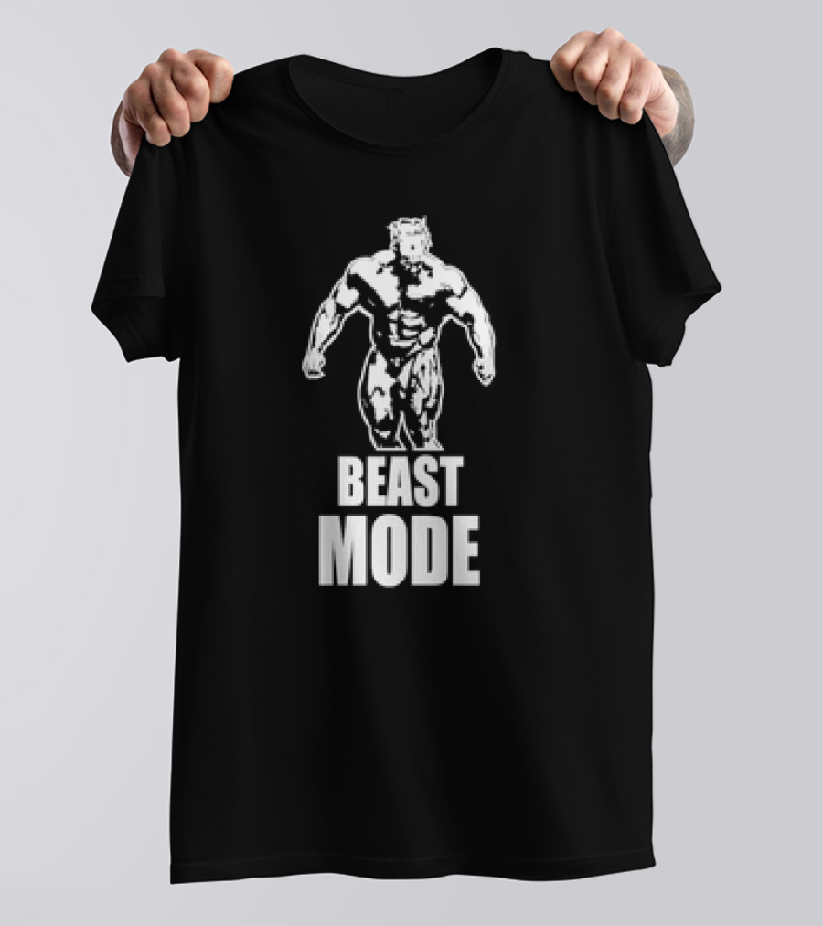 Beast Mode Gym Man Bodybuilding Fitness Motivation T-Shirt