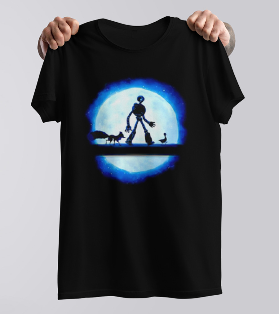 Hakuna Robot Journey With Fox And Goose To The Moon T-Shirt