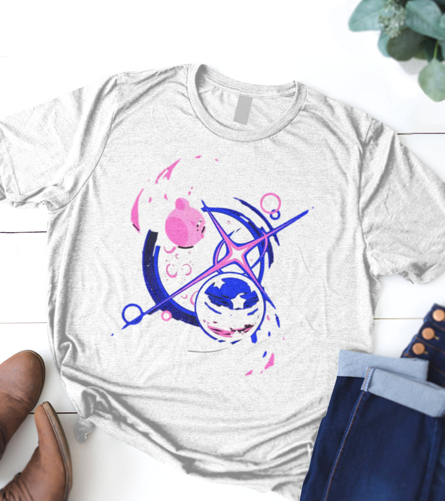 Kirby Oyasumi Celestial Moon Stars Dream T-Shirt