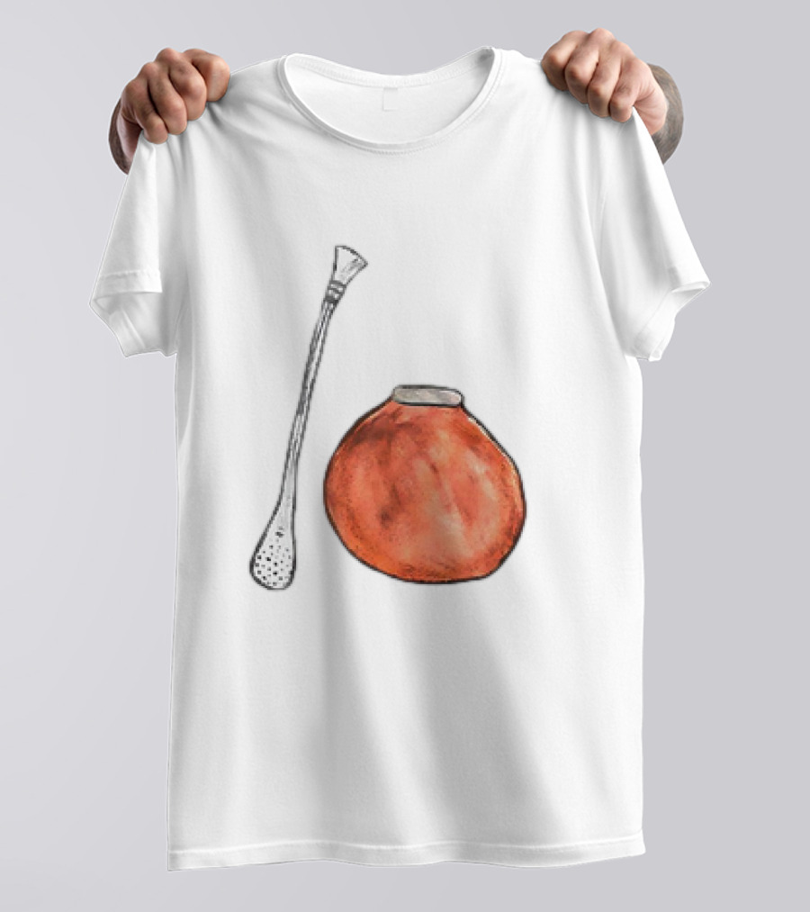 Matte And Bombilla Classic Gourd And Straw T-Shirt