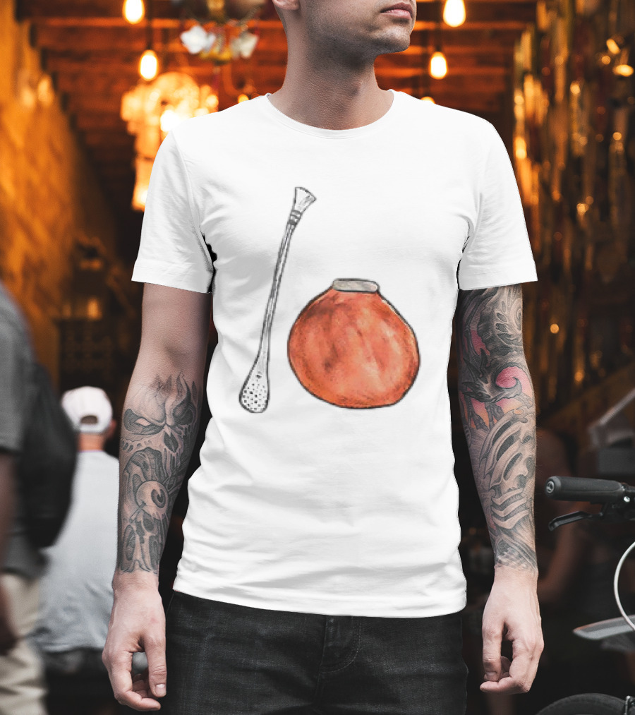 Matte And Bombilla Classic Gourd And Straw T-Shirt