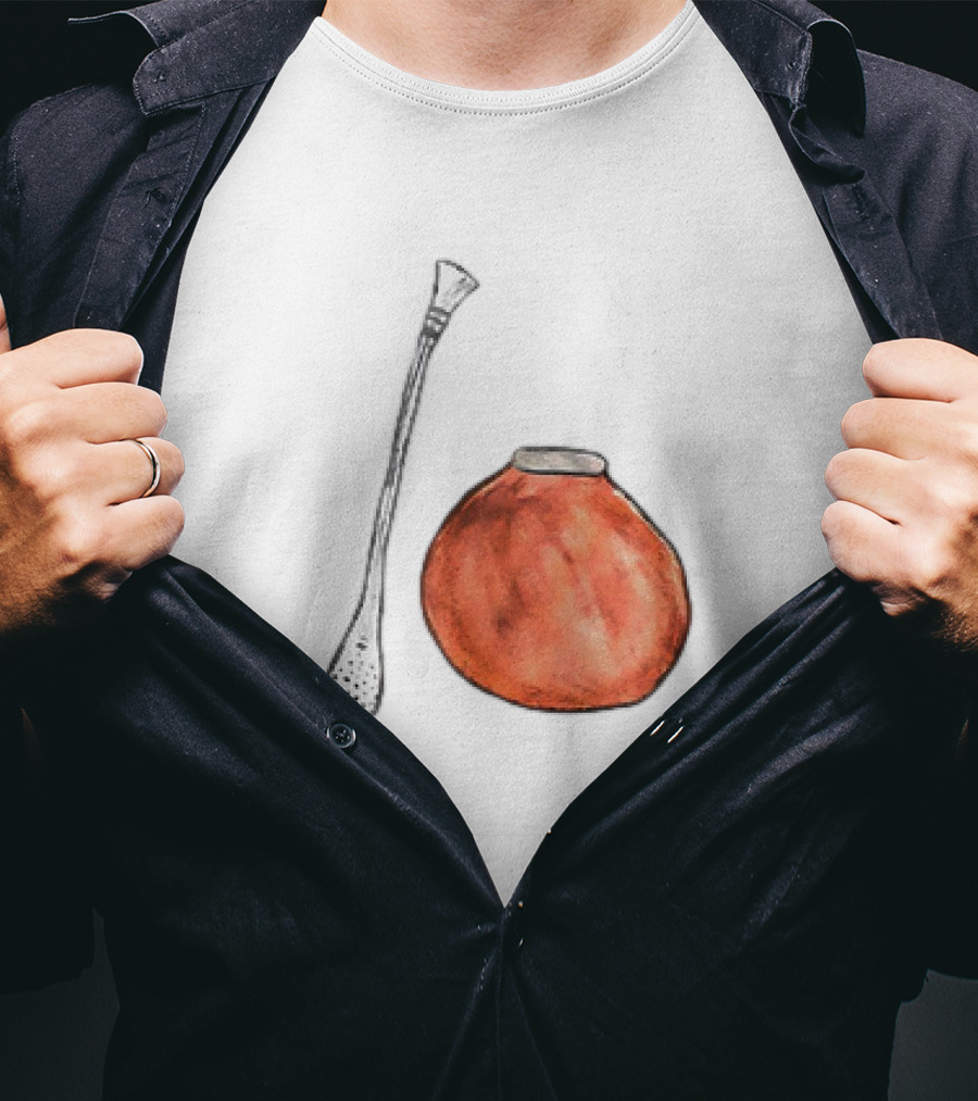 Matte And Bombilla Classic Gourd And Straw T-Shirt