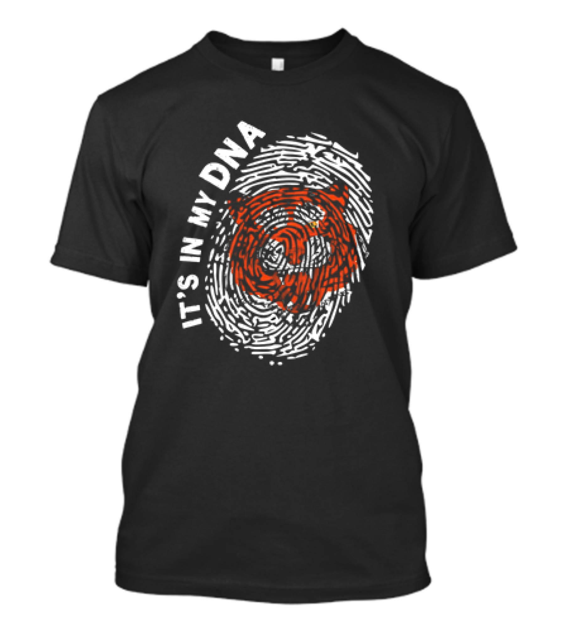 IT'S IN MY DNA Cincinnati Bengals Fingerprint T-Shirt