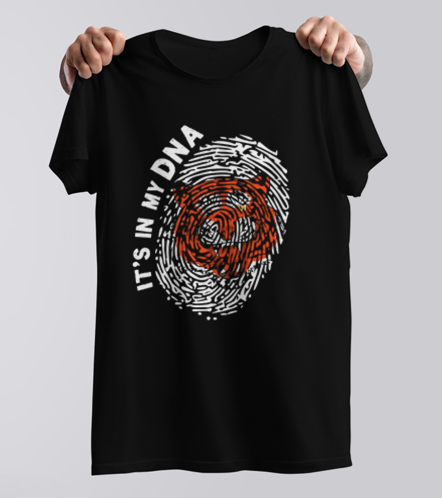 IT'S IN MY DNA Cincinnati Bengals Fingerprint T-Shirt