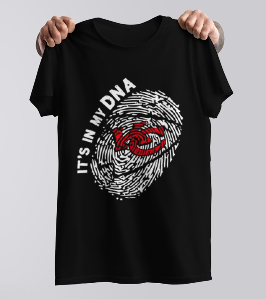 Kansas City Chiefs It's In My DNA Fingerprint T-Shirt