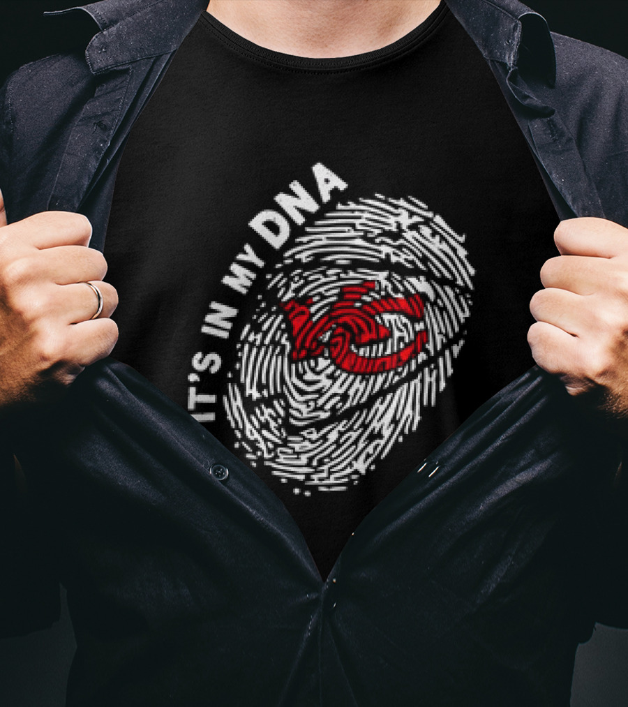 Kansas City Chiefs It's In My DNA Fingerprint T-Shirt