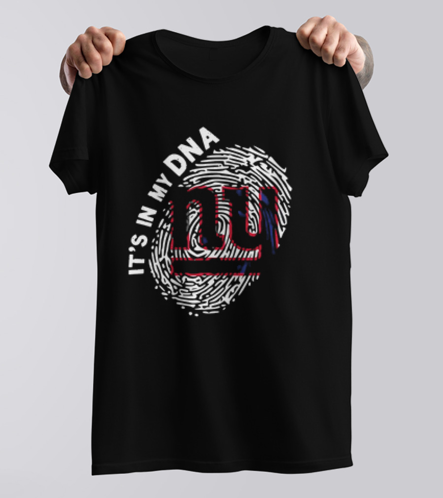 It's In My DNA NY Giants Fingerprint T-Shirt