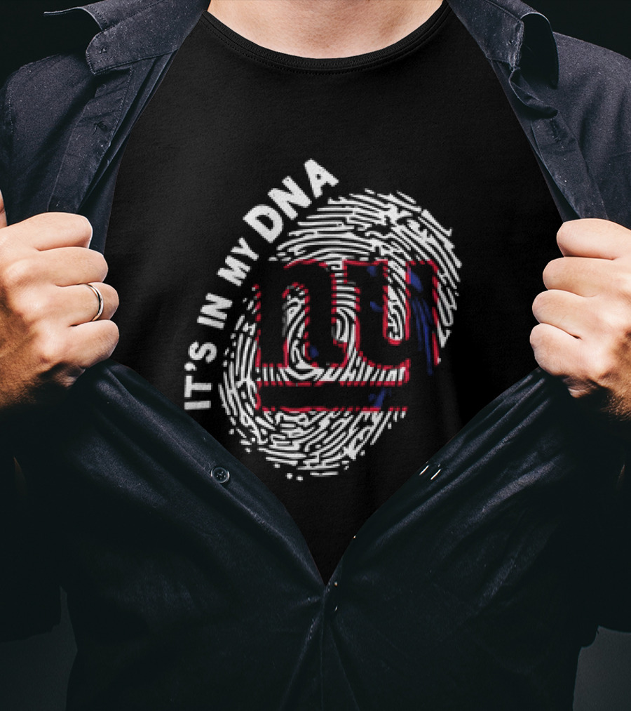 It's In My DNA NY Giants Fingerprint T-Shirt