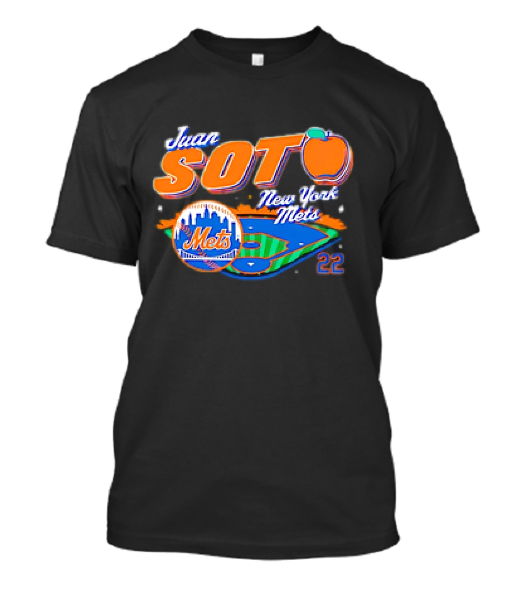 Juan Soto New York Mets Peach 22 Stadium Mets T-Shirt