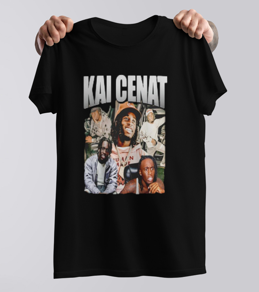 Kai Cenat Vintage Style Collage With 90s Vibe T-Shirt