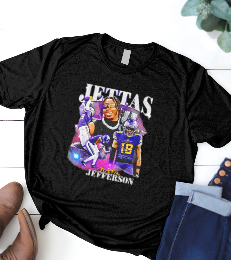 Jettas Justin Jefferson Minnesota Vikings 90s T-Shirt