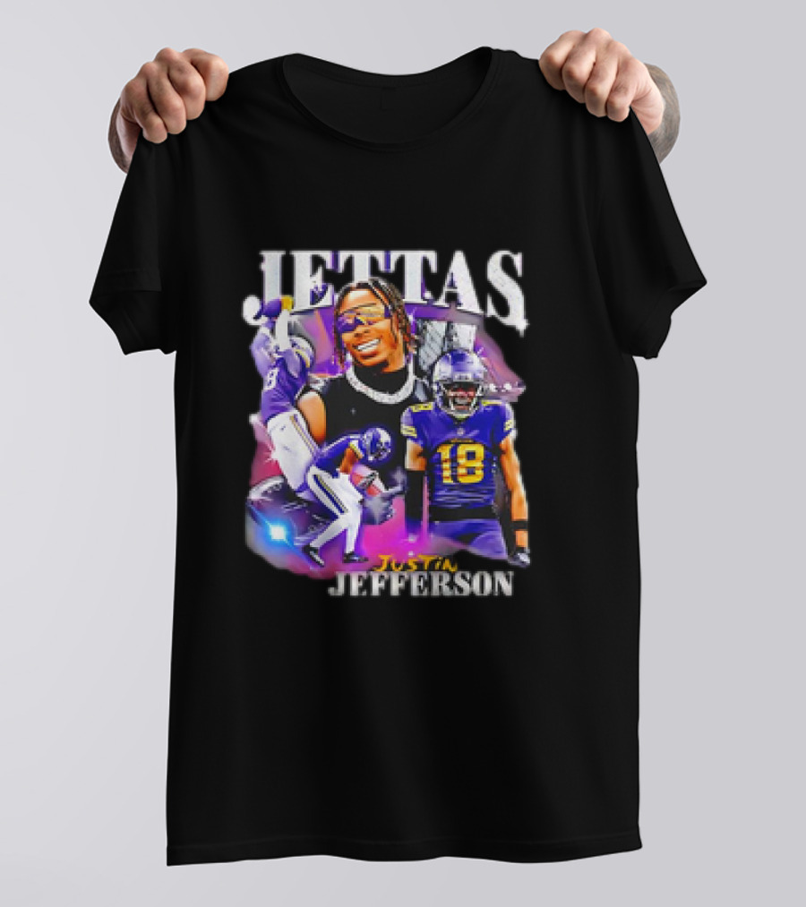 Jettas Justin Jefferson Minnesota Vikings 90s T-Shirt