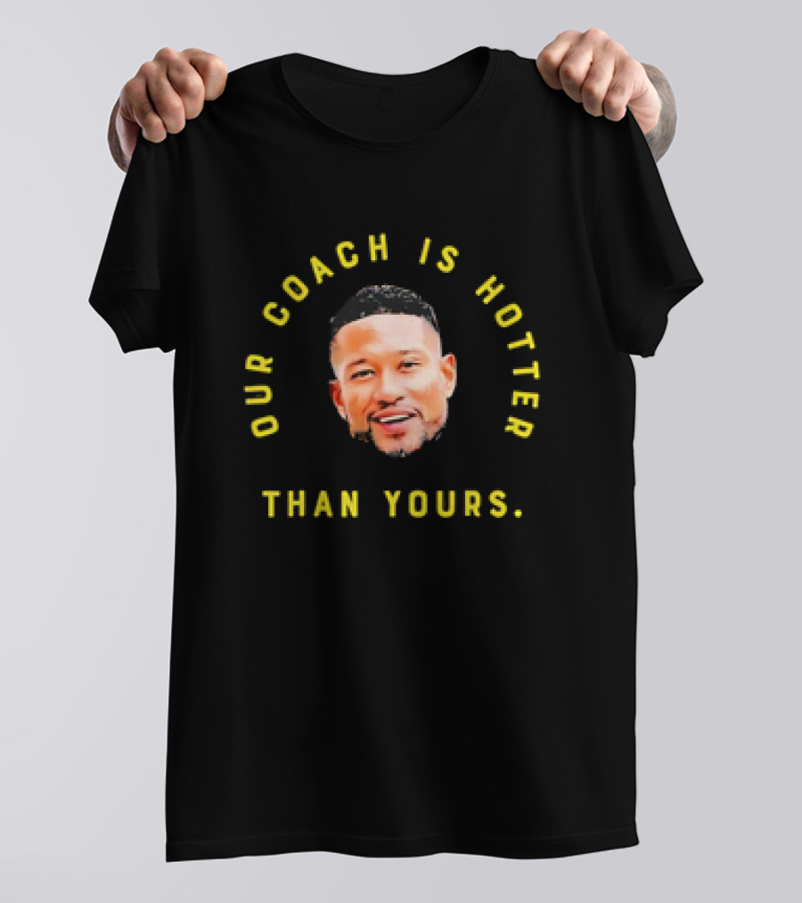 Notre Dame Fighting Irish Marcus Freeman Our Coach Is Hotter Than Yours T-Shirt