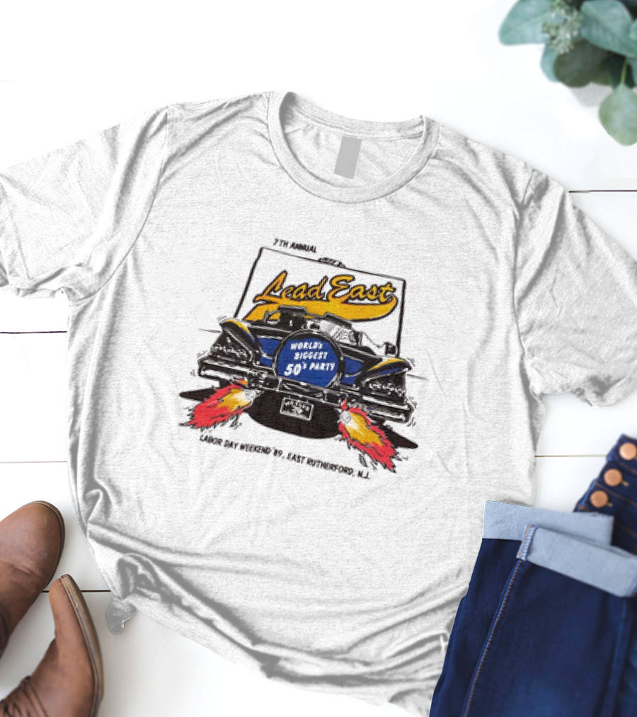 7th Annual Lead East World's Biggest 50's Party Labor Day Weekend '79 East Rutherford N.J T-Shirt