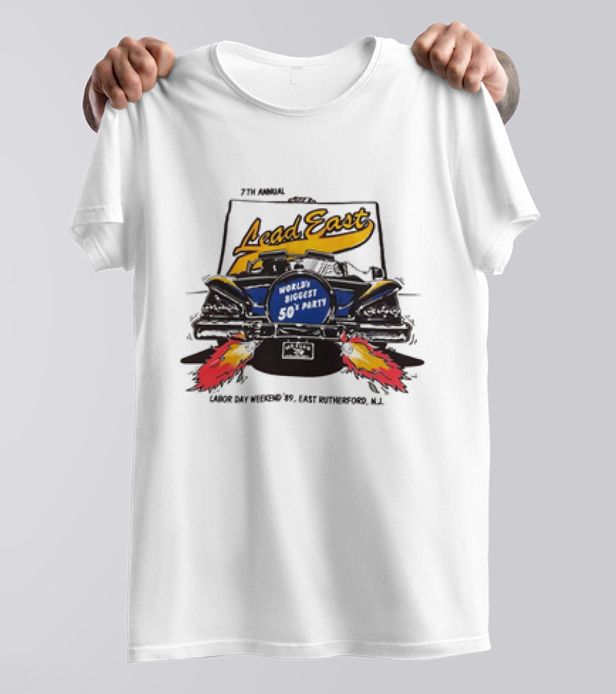 7th Annual Lead East World's Biggest 50's Party Labor Day Weekend '79 East Rutherford N.J T-Shirt