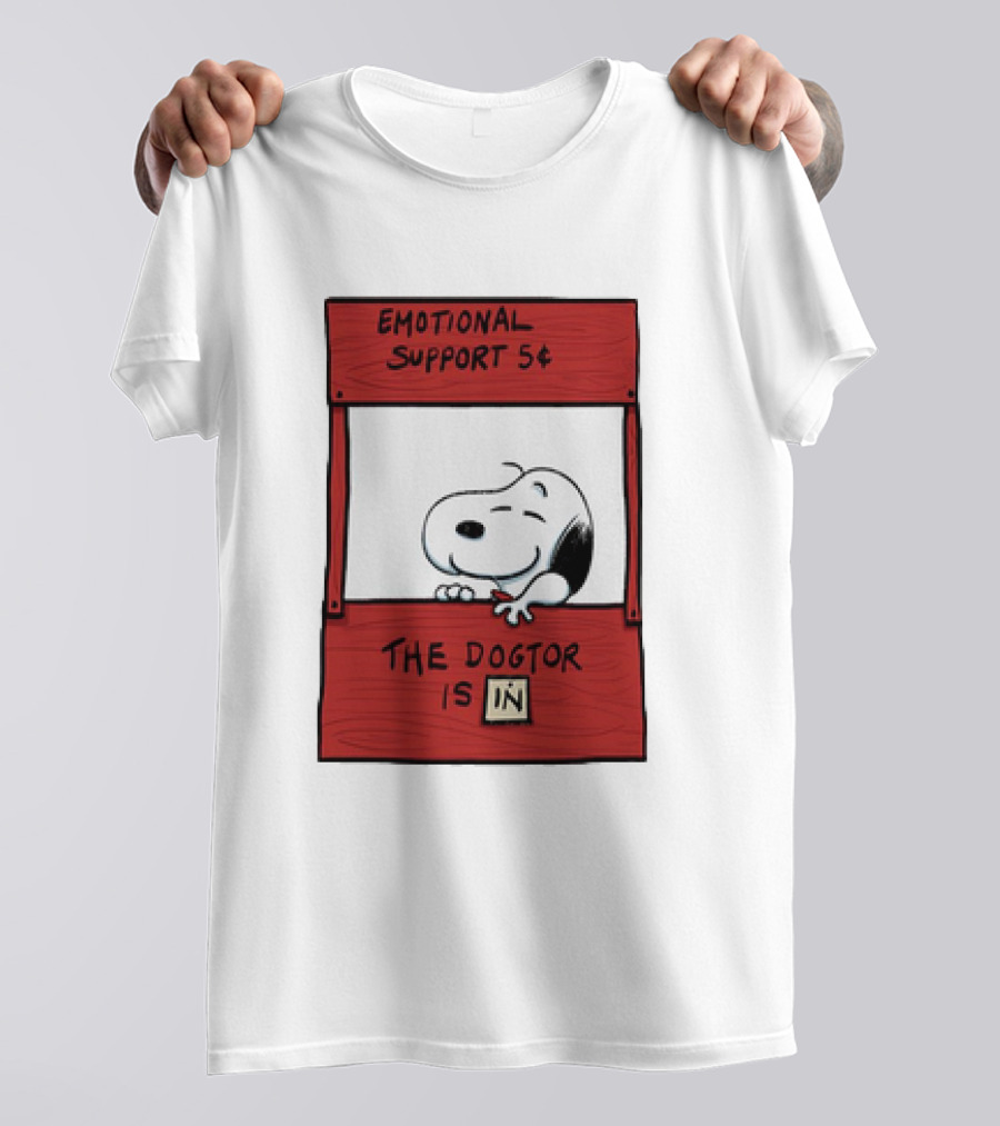 Emotional Support The Dogtor Is In T-Shirt